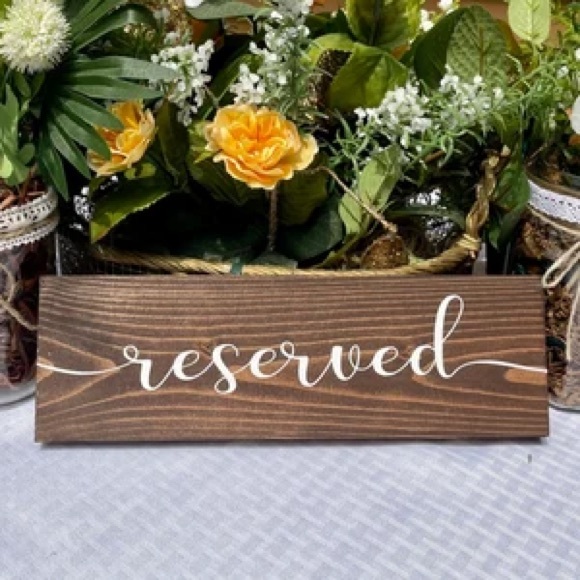 Set of 2 Wooden Reserved Signs - Picture 16 of 16